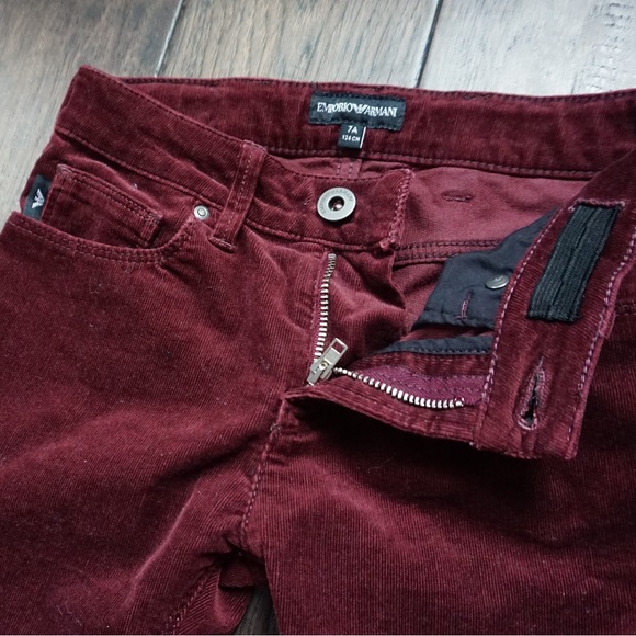 Authentic Armani Jeans Red textured Kids size 7 - Picture 4 of 5